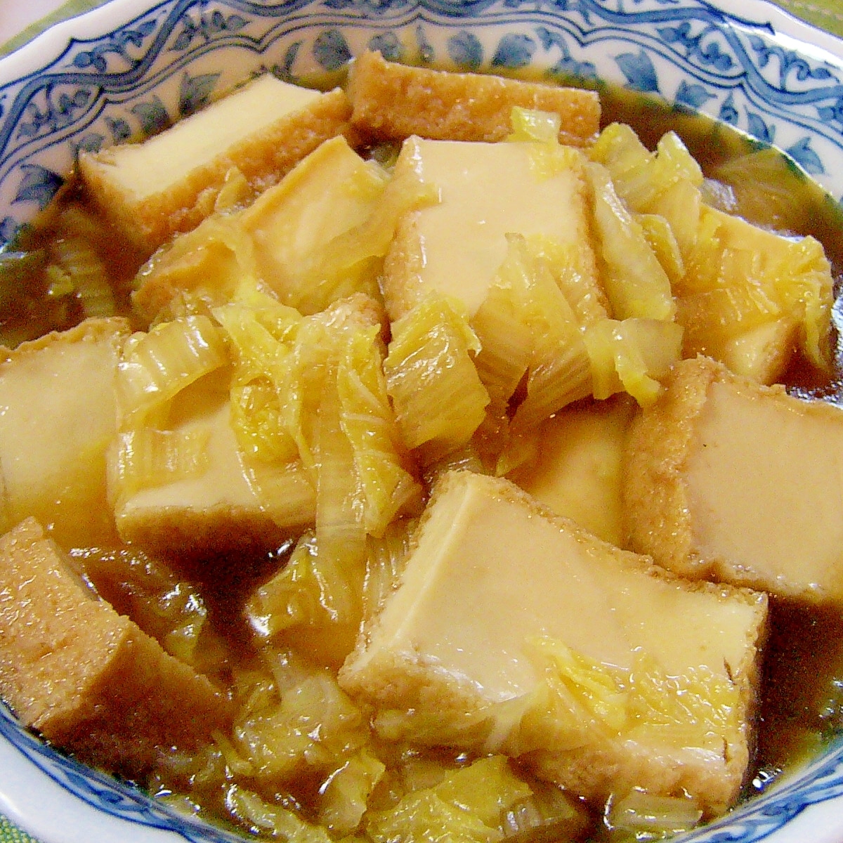 厚揚げと白菜の煮物 レシピ 作り方 By バーバプチ 楽天レシピ 厚揚げと白菜の煮物 レシピ 作り方 By バーバプチ 楽天レシピ